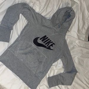 Gray Nike hoodie
